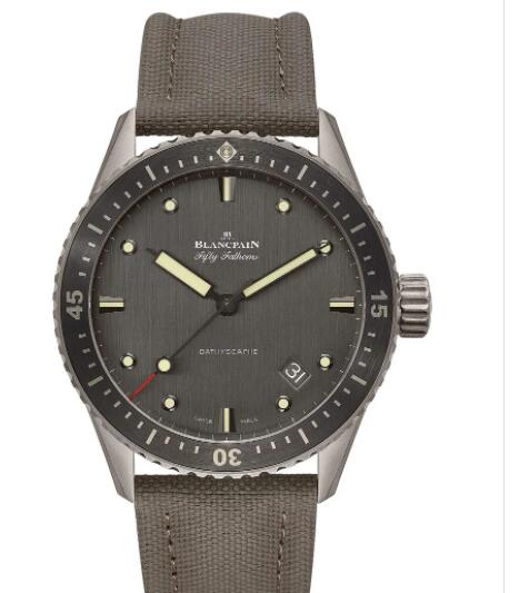 Blancpain Fifty Fathoms Bathyscaphe Titanium Replica Watch 5000-1210-G52A