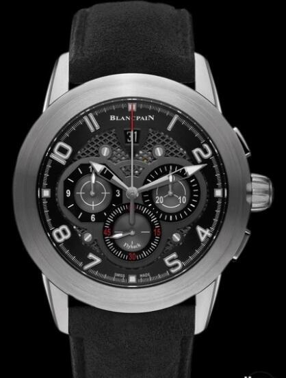 Blancpain L-evolution Chronographe Flyback Replica Watch 560STC-11B30-52B Brushed Steel - Black Fabric Strap