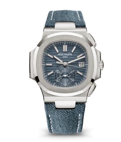 Patek Philippe Nautilus 5980 White Gold Black 5980/60G-001 Replica Watch