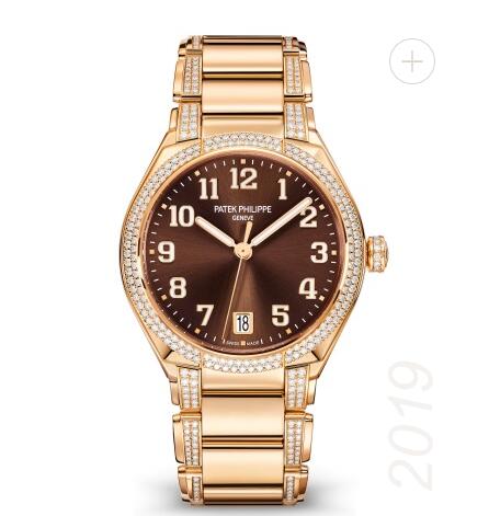 Patek Philippe Twenty~4 Automatic Rose Gold & Brown Dial 7300/1201R-010 Replica Watch