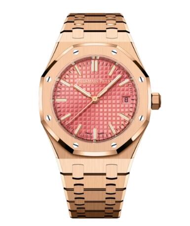 Audemars Piguet Royal Oak Selfwinding 34 Pink Gold Replica Watch 77450OR.OO.1361OR.01