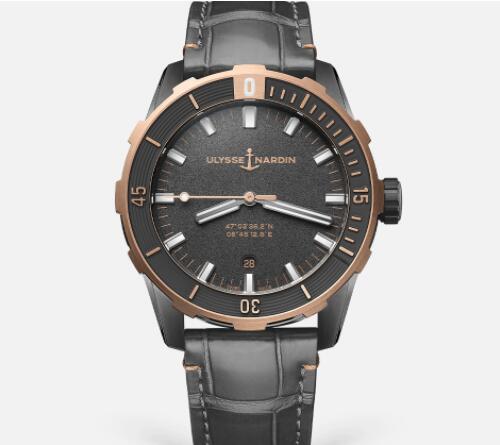 Ulysse Nardin Diver 42mm Replica Watch 8163-175/GREY-5N