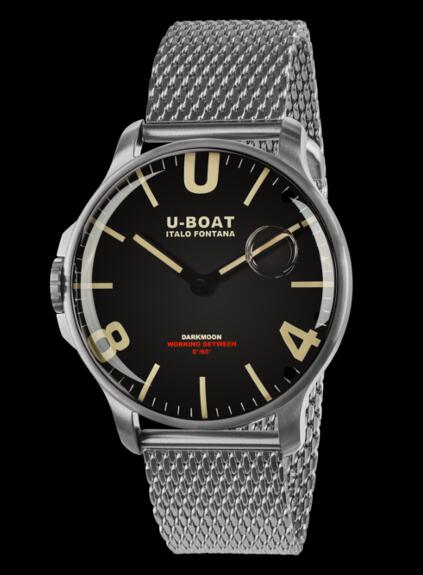 U-Boat Darkmoon Watch Replica 44 SS MESH 8463/MT