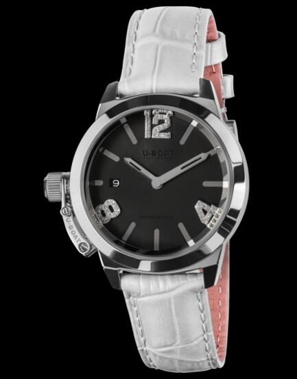 U Boat Ladies Watch Replica CLASSICO 38 BLACK MOTHER OF PEARL 8482