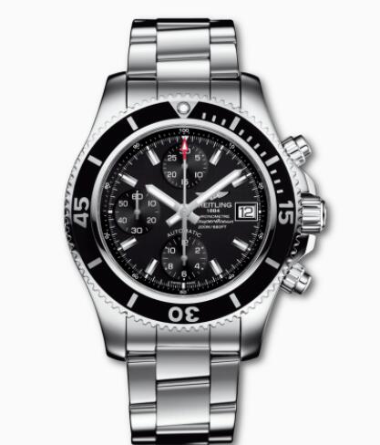 Breitling Superocean Chronograph 42 Stainless Steel Black A13311C91B1A1 Replica Watch
