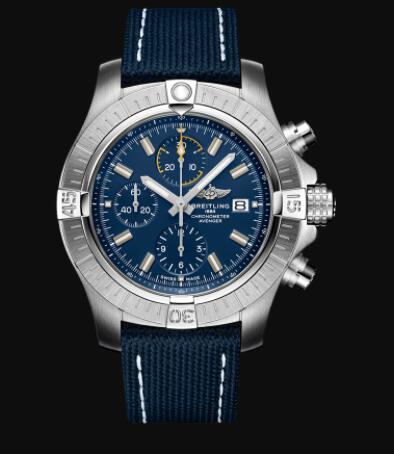 Breitling Avenger Chronograph 45 Stainless Steel - Blue Replica Watch A13317101C1X2