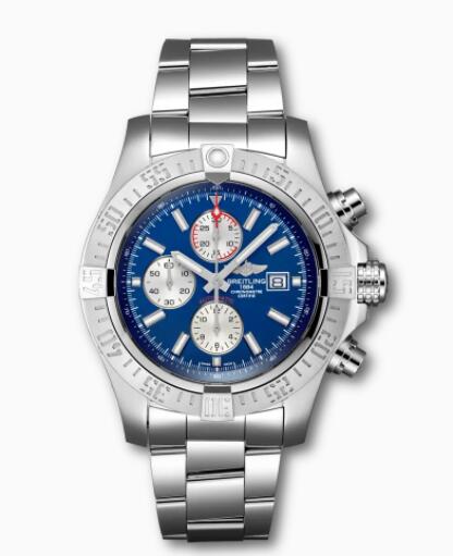 Replica Breitling Super Avenger II Stainless Steel Blue A13371111C1A1 Watch