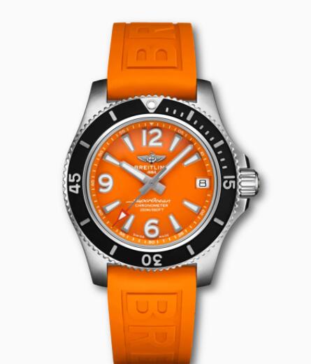 Breitling Superocean Automatic 36 Stainless Steel Orange A17316D71O1S1 Replica Watch