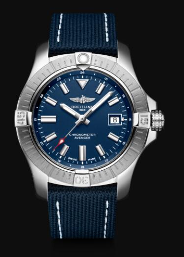 Replica Breitling Avenger Automatic 43 Stainless Steel - Blue Bold Watch A17318101C1X2