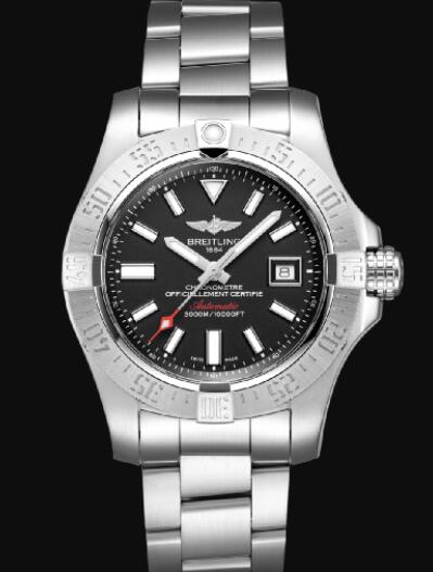 Breitling Avenger II Seawolf Stainless Steel - Black Replica Watch A17331101B1A1