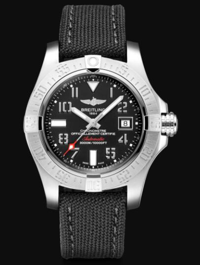 Breitling Avenger II Seawolf Stainless Steel - Black Replica Watch A17331101B1W1