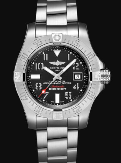 Breitling Avenger II Seawolf Stainless Steel - Black Replica Watch A17331101B2A1