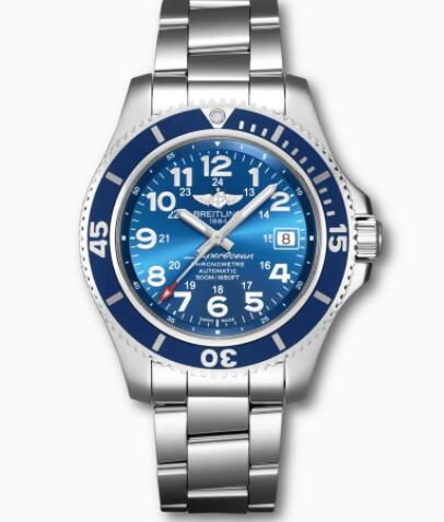 Breitling Superocean II 42 Stainless Steel Blue A17365D11C1A1 Replica Watch