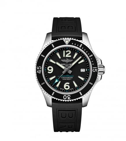 Breitling Superocean 42 Stainless Steel Black - Premiers de Cordée Replica Watch A173666A1B1S1