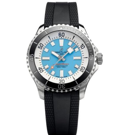 Replica Breitling SuperOcean Automatic 44 A173763A1C1S1 Stainless Steel Watch Ice Blue Bucherer