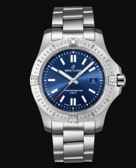 Breitling Colt 44 Automatic Stainless Steel - Blue Men Replica Watch A17388101C1A1