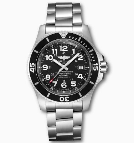 Breitling Superocean II 44 Stainless Steel Black A17392D71B1A1 Replica Watch
