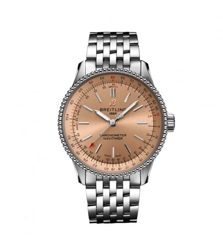 Replica Breitling Navitimer 1 35 Automatic Stainless Steel Copper Bracelet Watch A17395201K1A1 Replica Breitling Navitimer 1 35 Automatic Stainless Steel Copper Bracelet Watch A17395201K1A1
