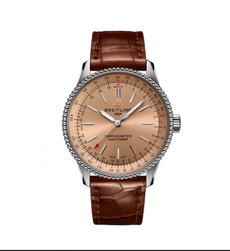 Replica Breitling Navitimer 1 35 Automatic Stainless Steel Copper Croco Folding Watch A17395201K1P2 Replica Breitling Navitimer 1 35 Automatic Stainless Steel Copper Croco Folding Watch A17395201K1P2