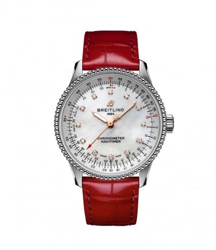 Replica Breitling Navitimer 1 35 Automatic Stainless Steel MOP Croco Folding Watch A17395211A1P6 Replica Breitling Navitimer 1 35 Automatic Stainless Steel MOP Croco Folding Watch A17395211A1P6