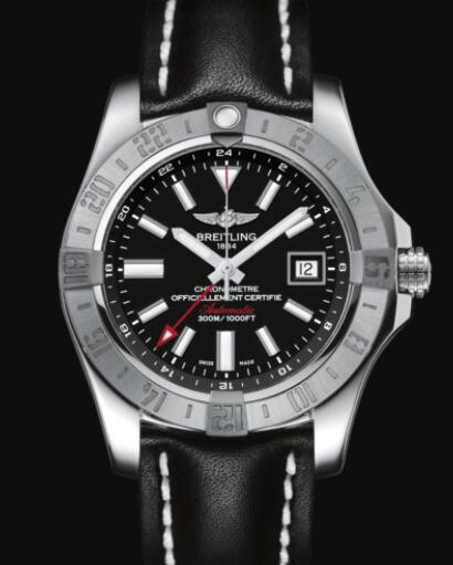Replica Breitling Avenger II GMT Stainless Steel - Black Watch A3239011/BC35/435X/A20BA.1
