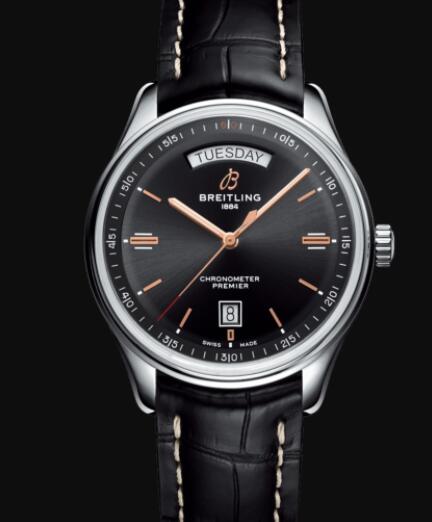 Replica Breitling Premier Automatic Day and Date 40 Stainless Steel - Black Watch A45340241B1P2 Replica Breitling Premier Automatic Day and Date 40 Stainless Steel - Black Watch A45340241B1P2