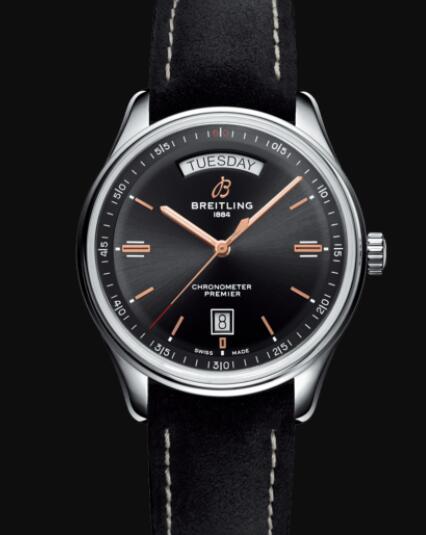 Replica Breitling Premier Automatic Day and Date 40 Stainless Steel - Black Watch A45340241B1X2 Replica Breitling Premier Automatic Day and Date 40 Stainless Steel - Black Watch A45340241B1X2
