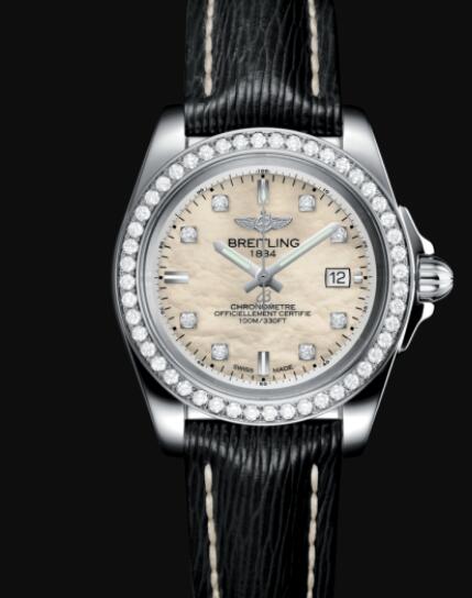 Replica Breitling Galactic 32 Sleek Stainless Steel - Mother-Of-Pearl Watch A7133053/A801/208X/A14BA.1