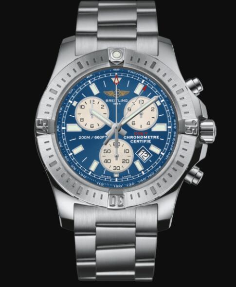 Replica Breitling Colt Chronograph Stainless Steel - Blue Watch A73388111C1A1