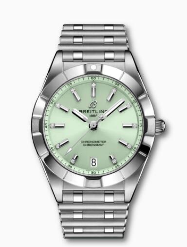 Replica Breitling Chronomat 32 Stainless Steel Mint Green A77310101L1A1 Watch