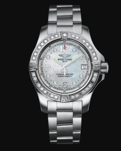 Breitling Colt Lady 33 Stainless Steel - Mother-Of-Pearl Replica Watch A77388531A1A1