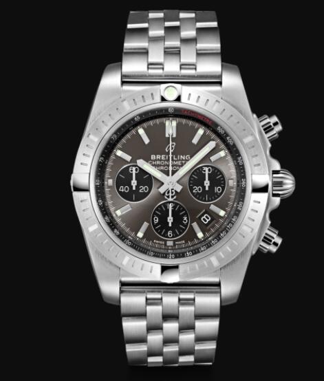 Replica Breitling Chronomat B01 Chronograph 44 Stainless Steel - Anthracite Watch AB0115101F1A1