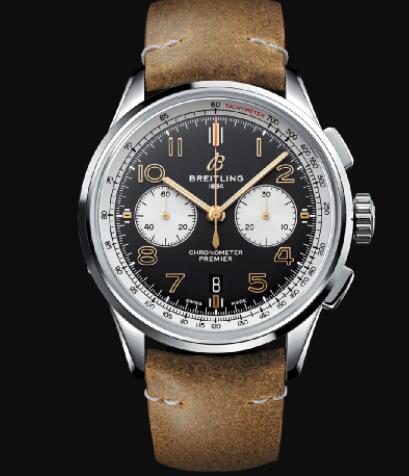 Breitling Premier B01 Chronograph 42 Norton Stainless Steel - Black Replica Watch AB0118A21B1X1