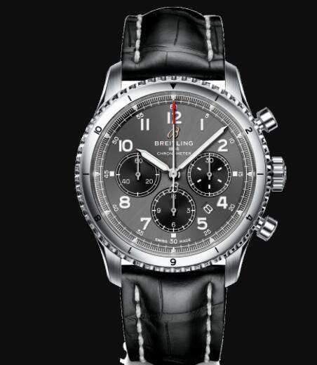 Breitling Aviator 8 B01 Chronograph 43 Stainless Steel - Anthracite Replica Watch AB0119131B1P1