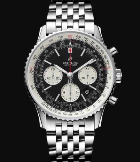 Breitling Navitimer B01 Chronograph 43 Stainless Steel - Black Replica Watch AB0121211B1A1