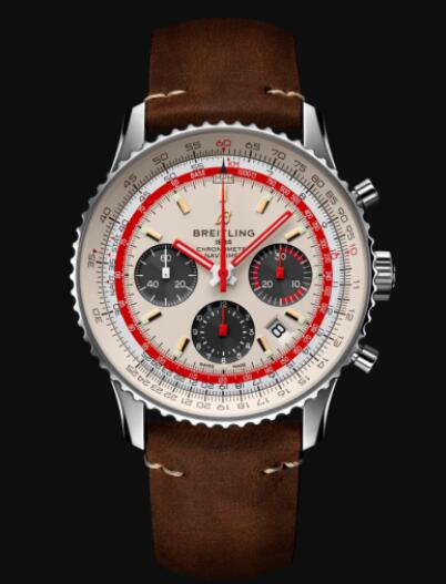 Breitling Navitimer B01 Chronograph 43 TWA Stainless Steel - White Replica Watch AB01219A1G1X1