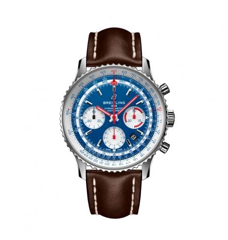 Breitling Navitimer 1 B01 Chronograph 43 Stainless Steel Airline Editions American Airlines Calf Pin Replica Watch AB0121A31C1X1