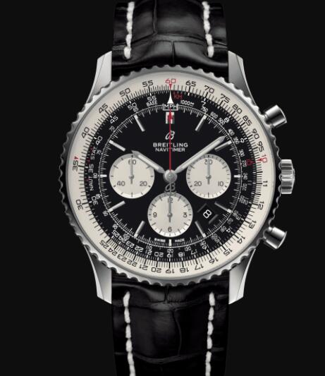 Breitling Navitimer B01 Chronograph 46 Stainless Steel - Black Replica Watch AB0127211B1P1