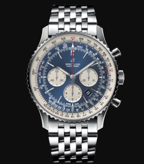 Breitling Navitimer B01 Chronograph 46 Stainless Steel - Blue Replica Watch AB0127211C1A1
