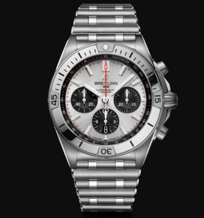 Replica Breitling Chronomat B01 42 Stainless Steel - Silver Watch AB0134101G1A1