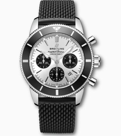 Breitling Superocean Heritage B01 Chronograph 44 Stainless Steel Silver Replica Watch AB0162121G1S1