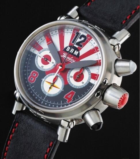 Replica Watch B.R.M Bombers-45-G-JP B.R.M Watch Bombers BOMBERS-45-G-JP Brushed Stainless Steel - Leather Strap