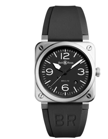 Bell and Ross BR 03 Replica Watch BR 03-92 BLACK STEEL BR0392-BLC-ST