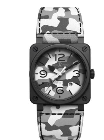 Bell and Ross BR 03 Replica Watch BR 03-92 WHITE CAMO BR0392-CG-CE/SCA