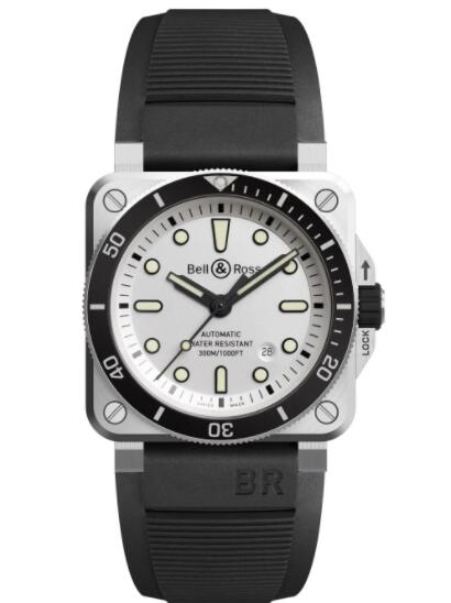 Bell and Ross BR 03-92 Diver White Replica Watch BR0392-D-WH-ST/SRB