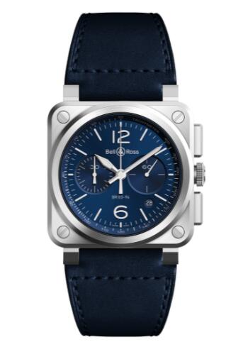 Bell and Ross BR 03 Replica Watch BR 03-94 BLUE STEEL BR0394-BLU-ST/SCA