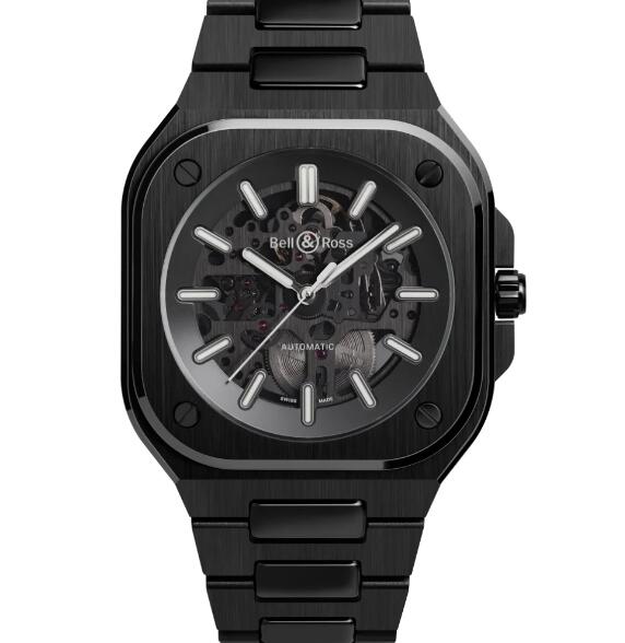 BELL & ROSS BR 05 Skeleton Black Ceramic Replica Watch BR05A-BL-SK-CE/SCE