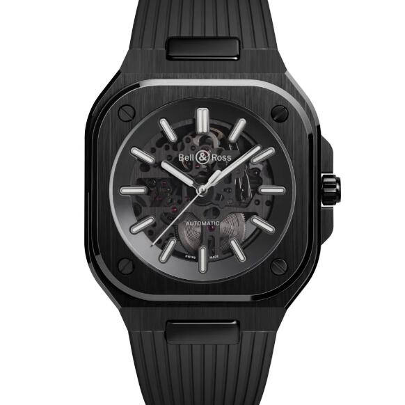 BELL & ROSS BR 05 Skeleton Black Ceramic Replica Watch BR05A-BL-SK-CE/SRB