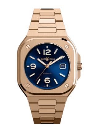 Bell and Ross BR 05 Replica Watch BR 05 BLUE GOLD BR05A-BLU-PG/SPG