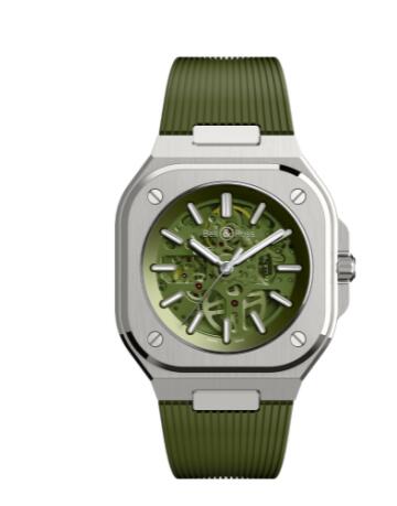 Bell & Ross BR 05 Skeleton Green Replica Watch BR05A-GN-SKST/SRB